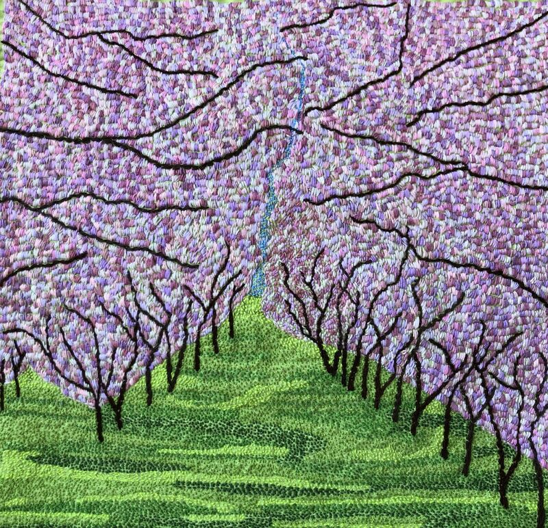 Flor de Almendras - a Paintings by Stephanie Brucks - STICKART